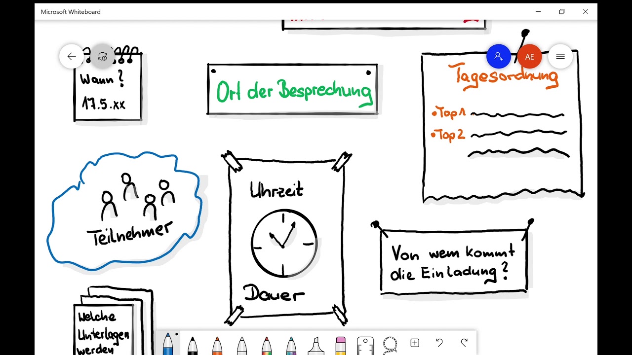 Sitzungen und Besprechungen planen