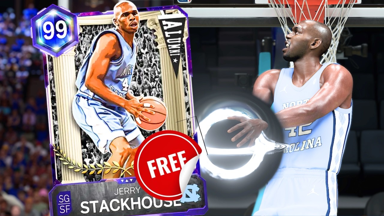 *FREE* DARK MATTER JERRY STACKHOUSE GAMEPLAY IN NBA2K26 MyTeam!! IS HE A TOP SG