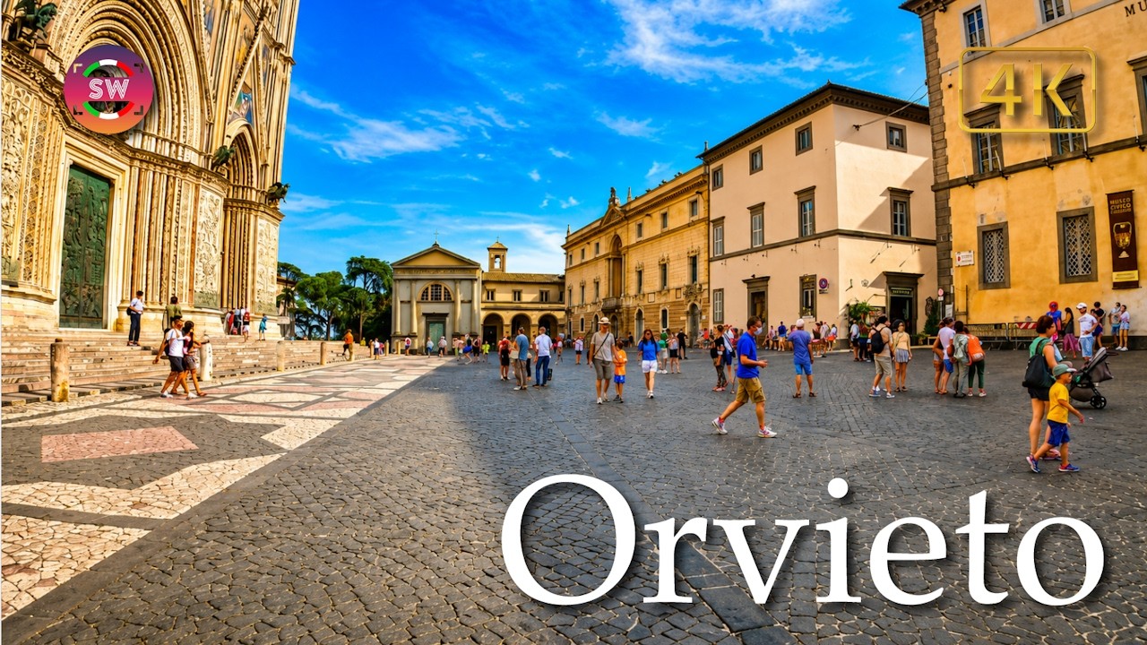 Orvieto (Umbria), Italy【Walking Tour】4K