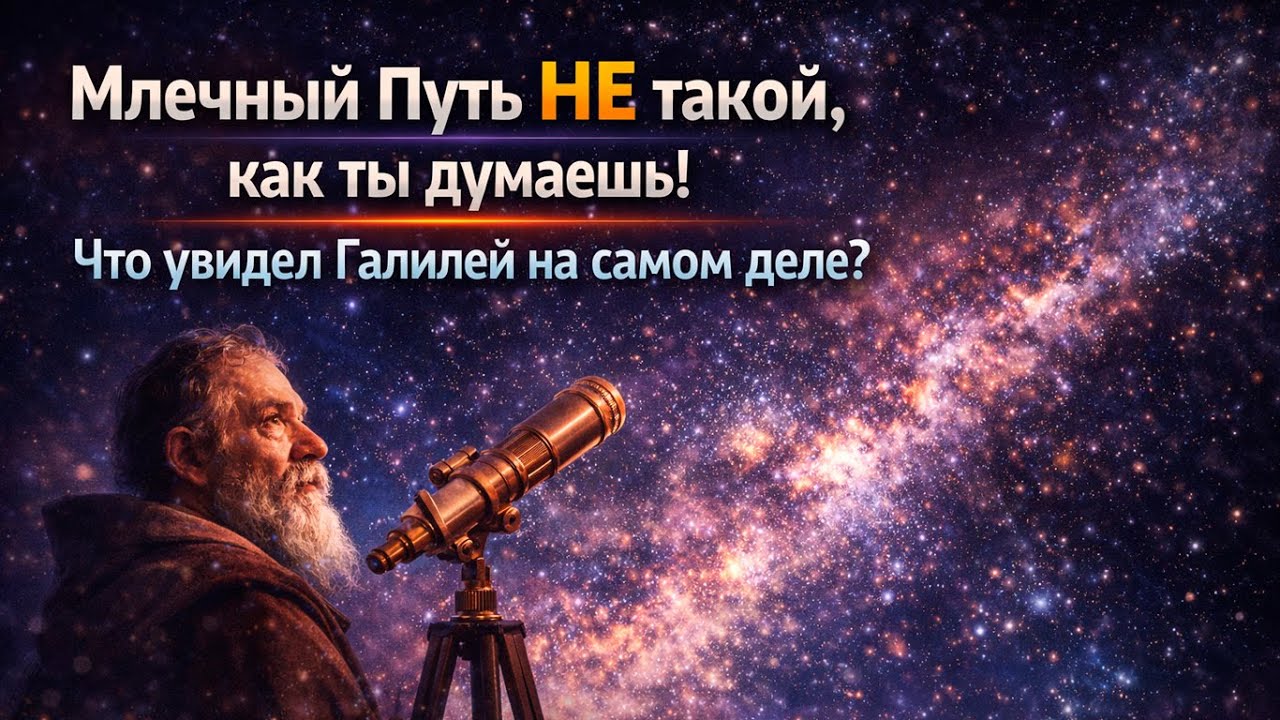 Млечный Путь НЕ такой, как ты думаешь что на самом деле увидел Галилей Наука для Сна