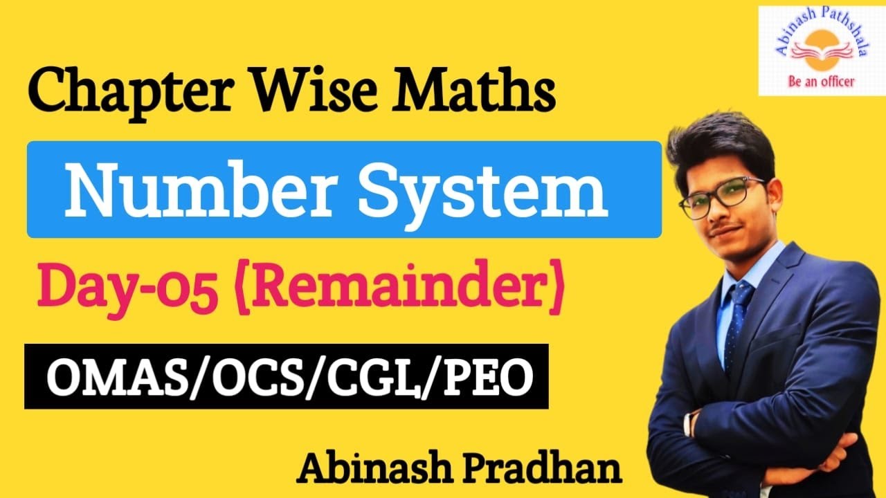 Find Remainder (Number System) | Day-05 | OMAS/OCS/CGL/CTS/PEO/Police SI Special
