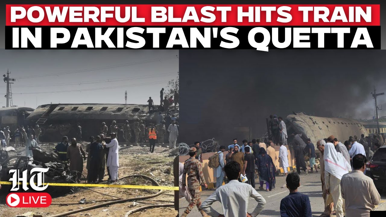 Pakistan Bomb Blast LIVE: Powerful blast hits train in Pakistan's Quetta, killing at least 10