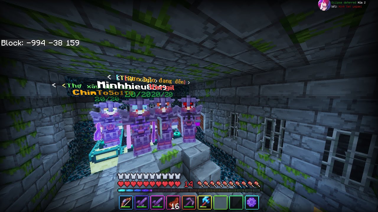 minecraft smp server eclipse mùa 2 cùng ae đánh rồng siêu khó