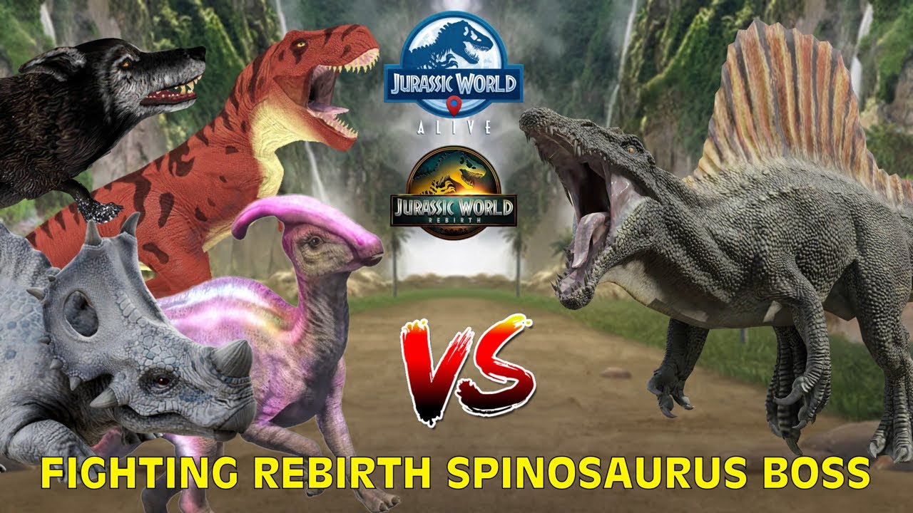 Fighting Rebirth Spinosaurus Boss: Isle Of Trials Season 3 - Jurassic World Alive