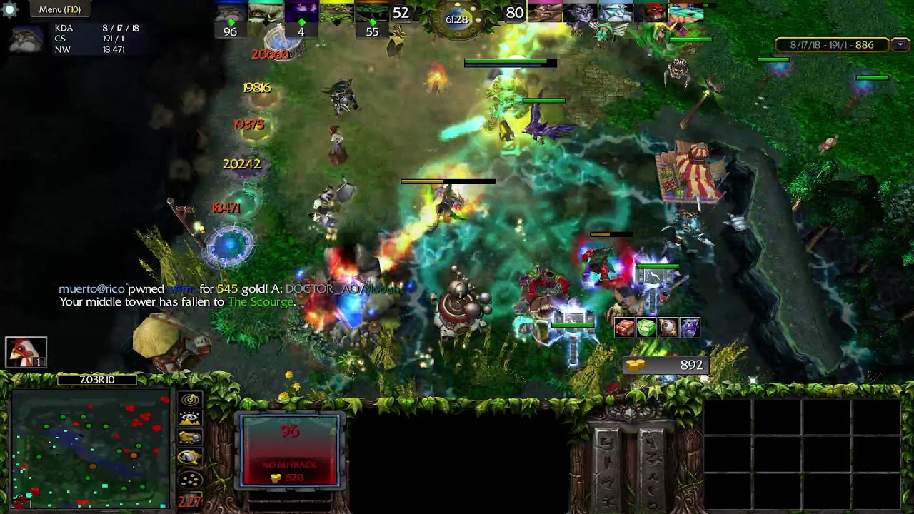 Dota 1 Sniper  Game Play