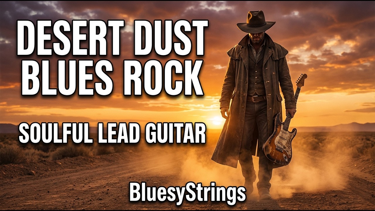 Desert Dust Blues Rock Instrumental | Soulful Lead Guitar Journey