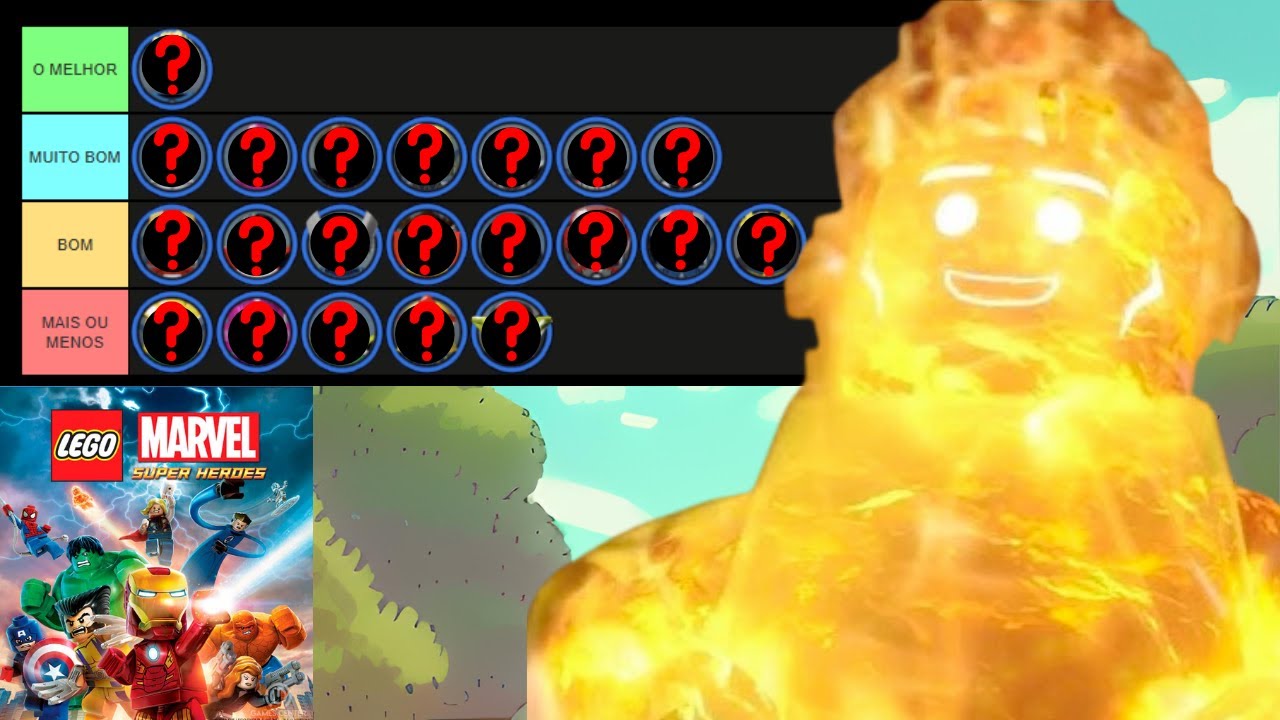 MELHORES PERSONAGENS PARA VOAR EM LEGO MARVEL SUPER HEROES (TIER LIST)