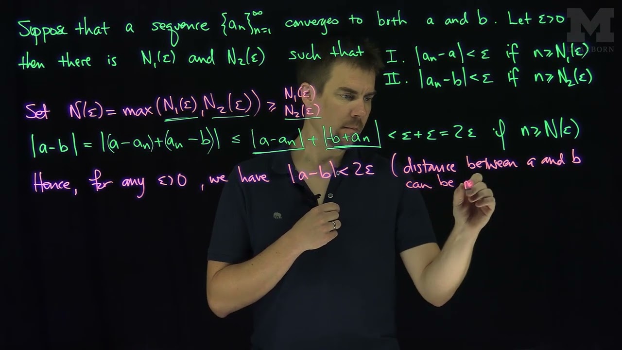 Limits of Convergent Sequences are Unique