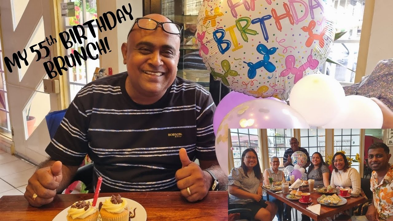 MY 55TH BIRTHDAY BRUNCH WITH THE FAMILY!