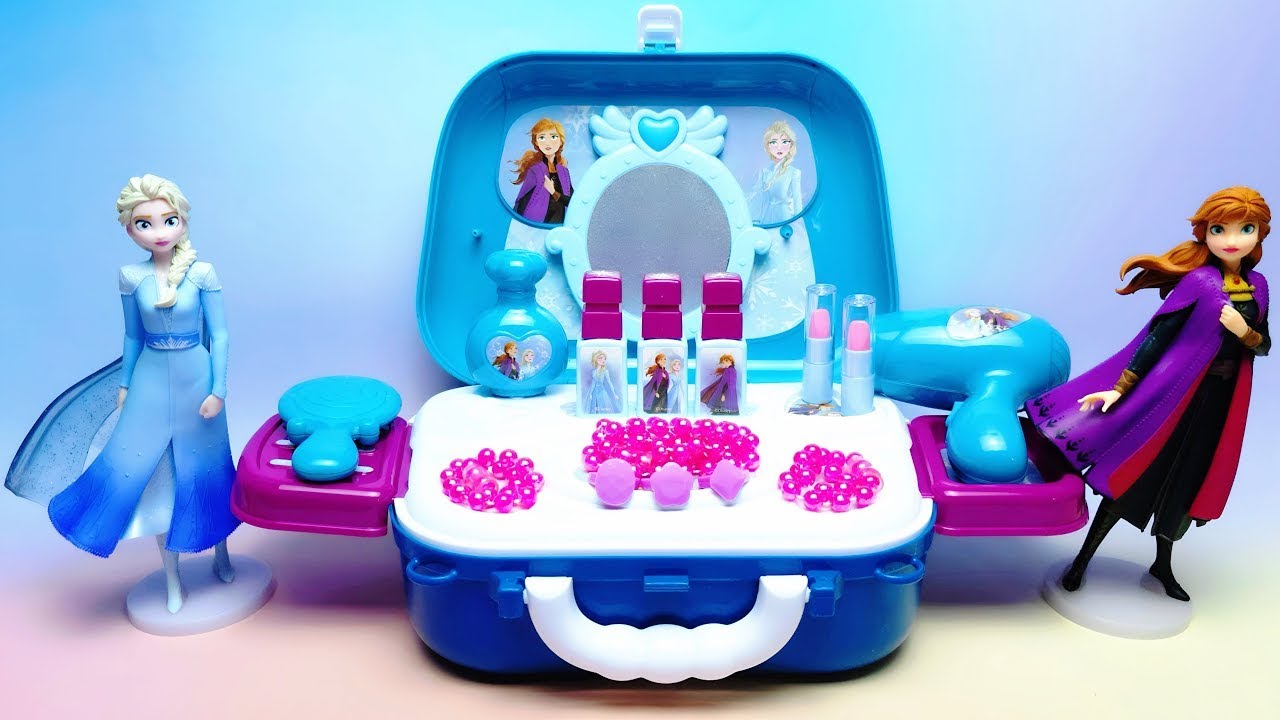 Disney FROZEN Princess Elsa and Anna Beauty Set Satisfying with Unboxing Compilation Toys ASMR