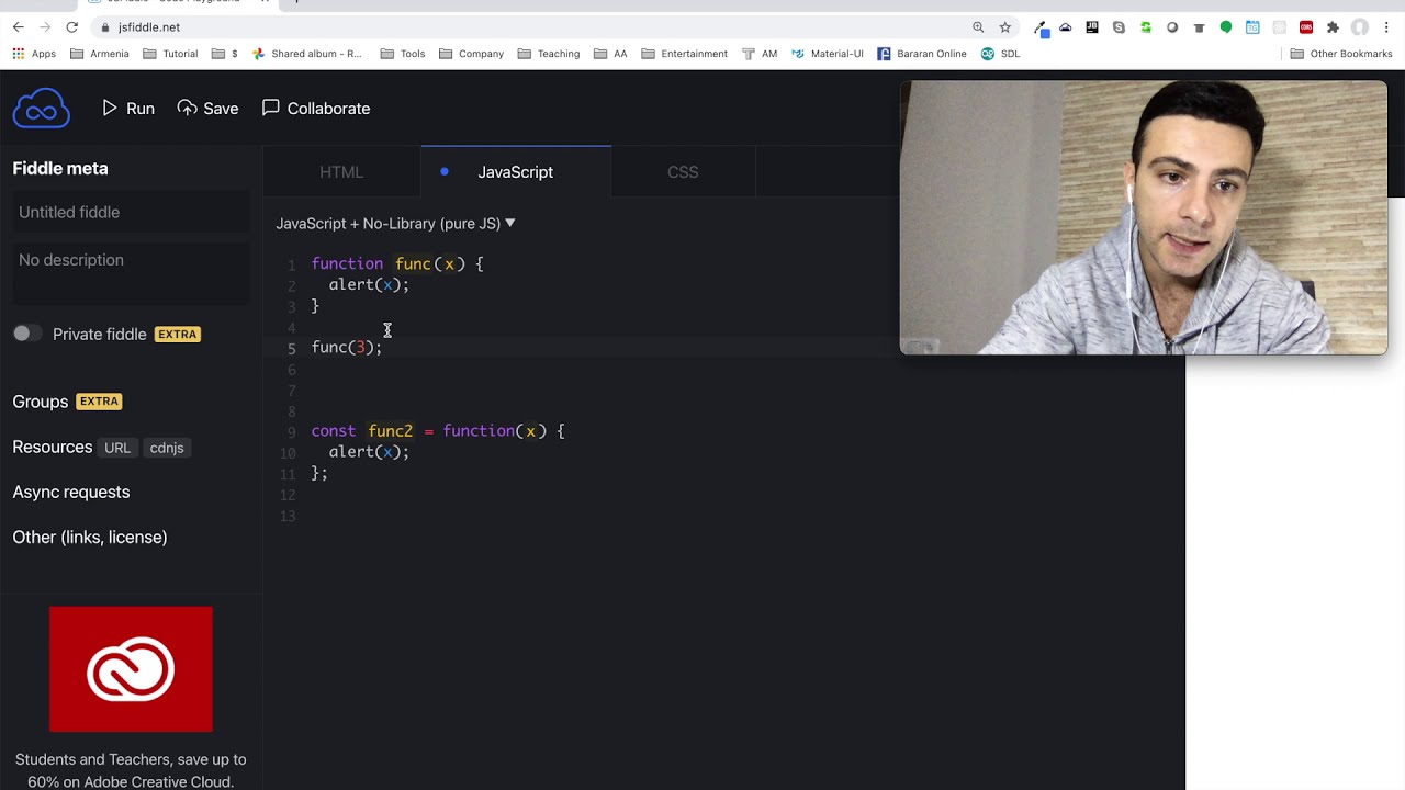 Javascript -  Սլաքով ֆունկցիաներ (arrow functions)