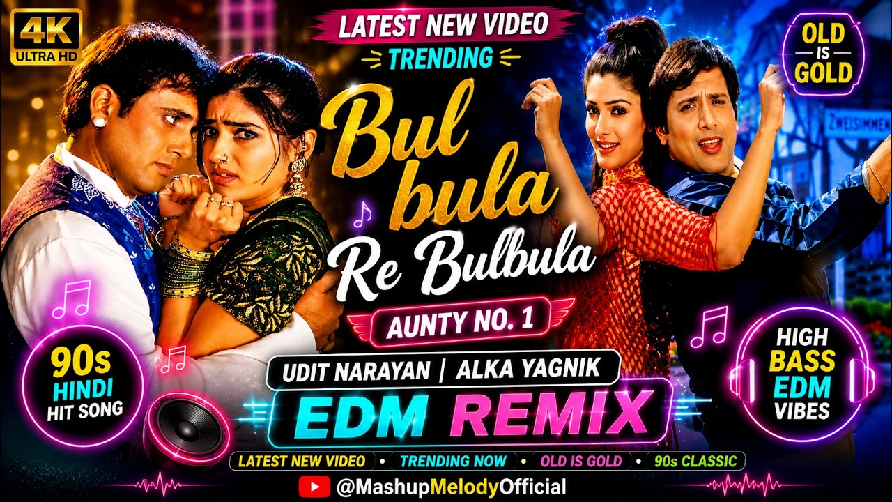 Bul Bula Re Bula (Official Video) | Govinda & Raveena Tandon | Bollywood | 4K Video | Trending