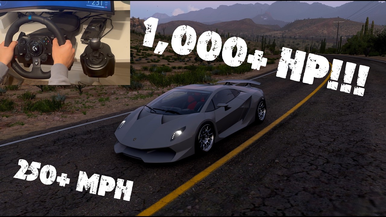 1,000HP+ Lamborghini Sesto Elemento | Forza Horizon 5 | Logitech G923 Gameplay | Xbox Series S