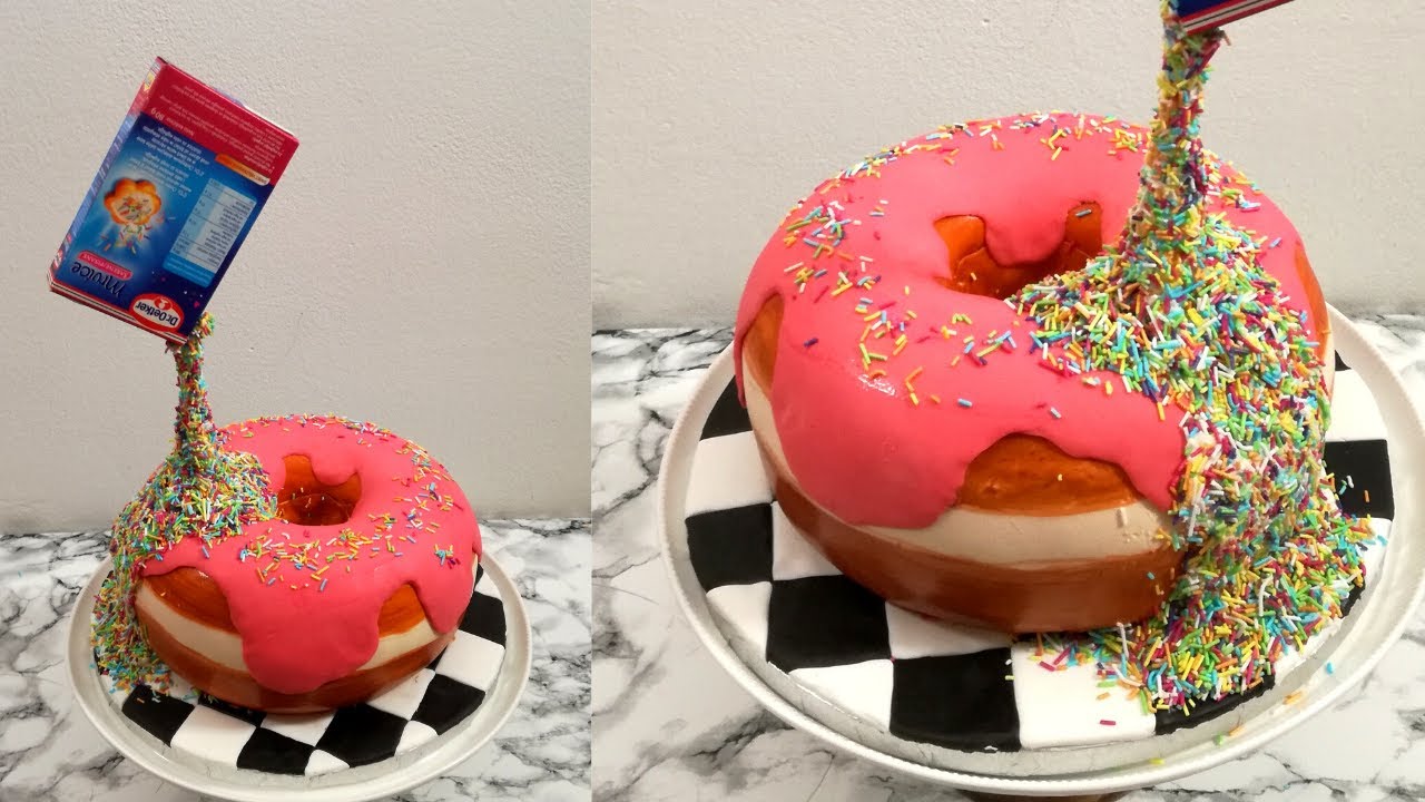 Anti Gravity Cake | Donut cake idea