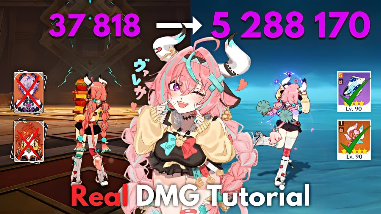 C0 Varesa Real DMG Tutorial! Increase Her DMG! Genshin Impact