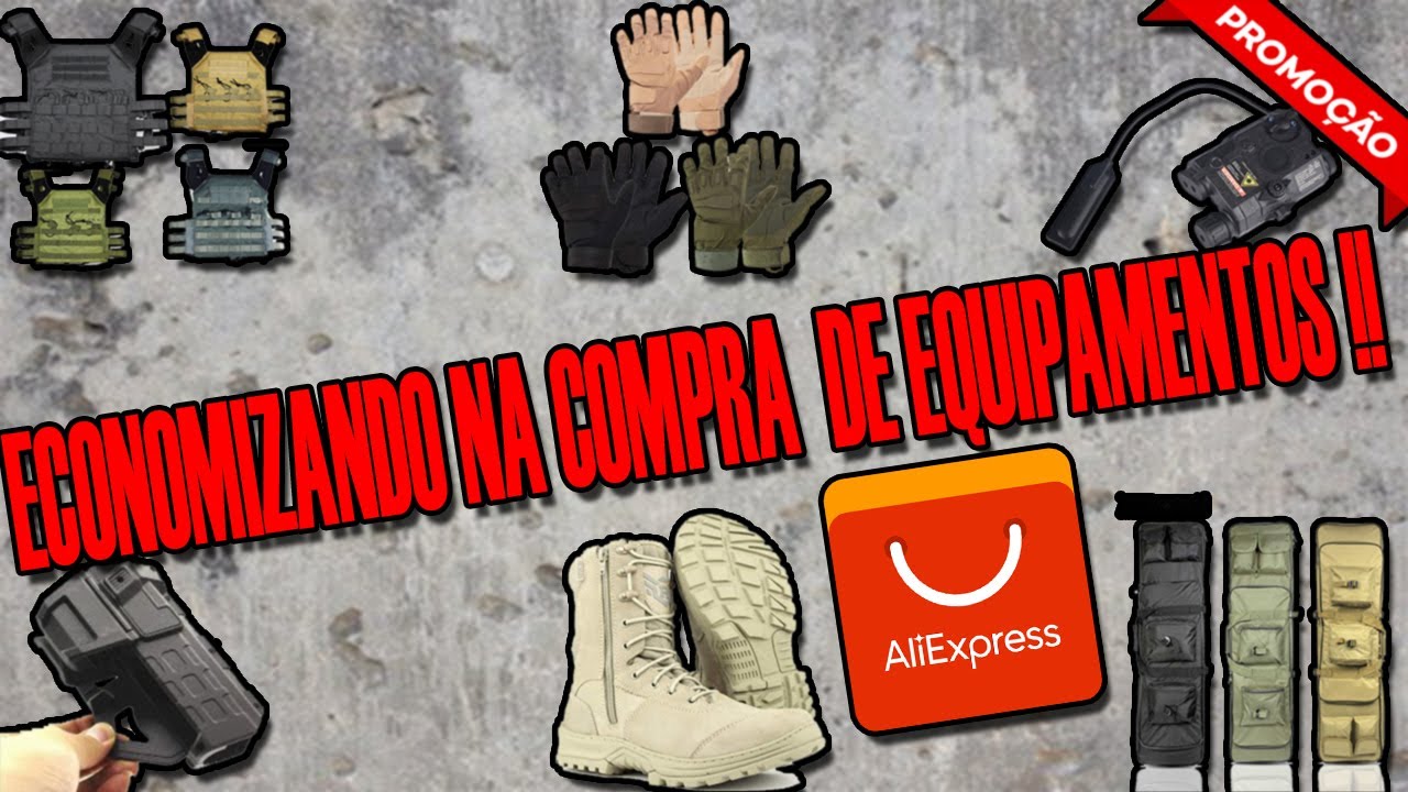 Unboxing Equipamentos e Acessórios para Airsoft / Aliexpress