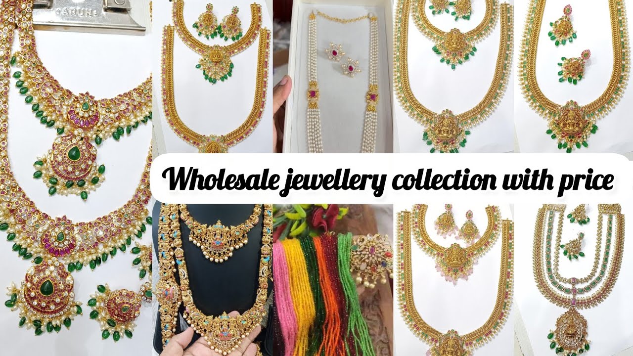 Wholesale jewellery collection with price||Beutiful neck  sets with price All ❤️Over India free ship