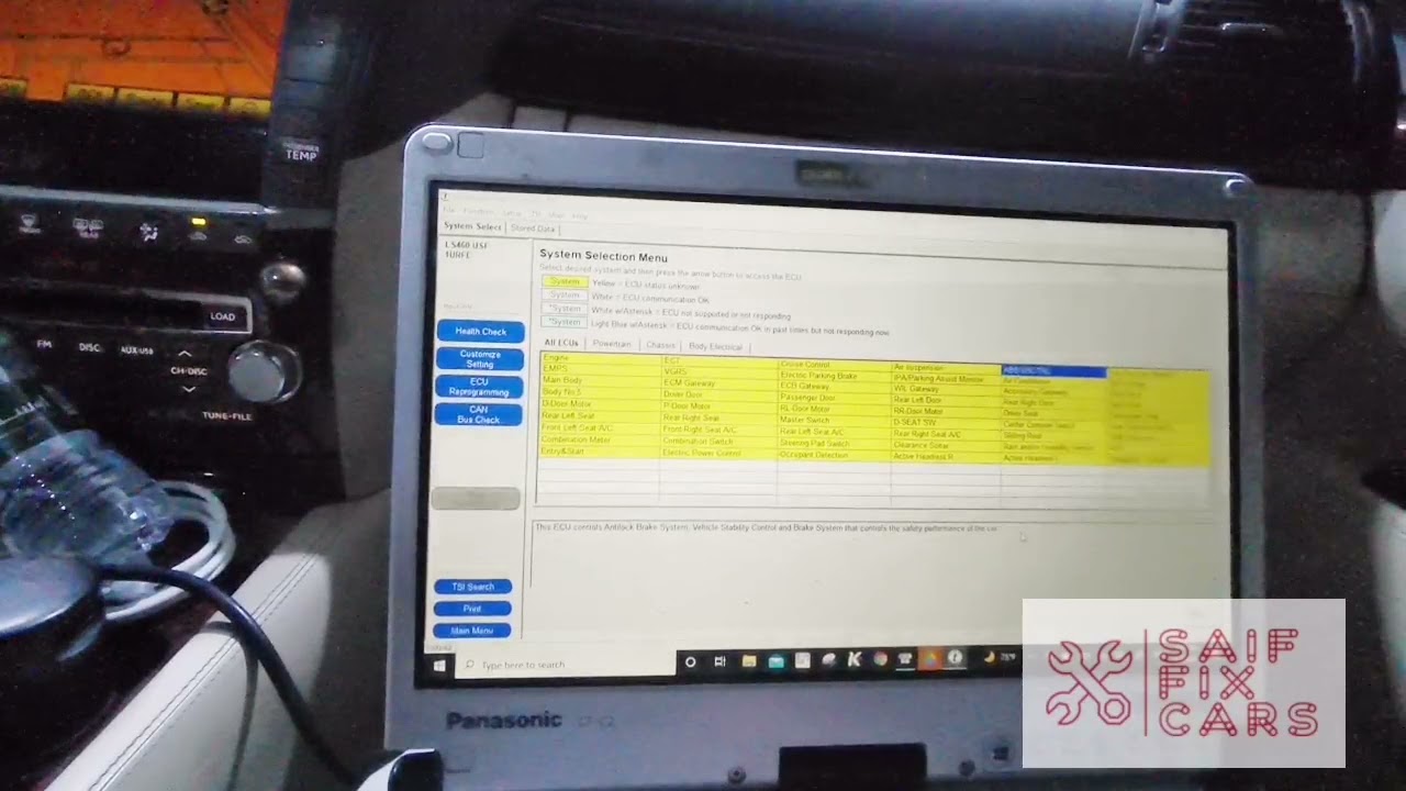 برمجة Abs قبل تغيير الفحمات programming before change brake pads Ls460 gs430 gs460 Lx570