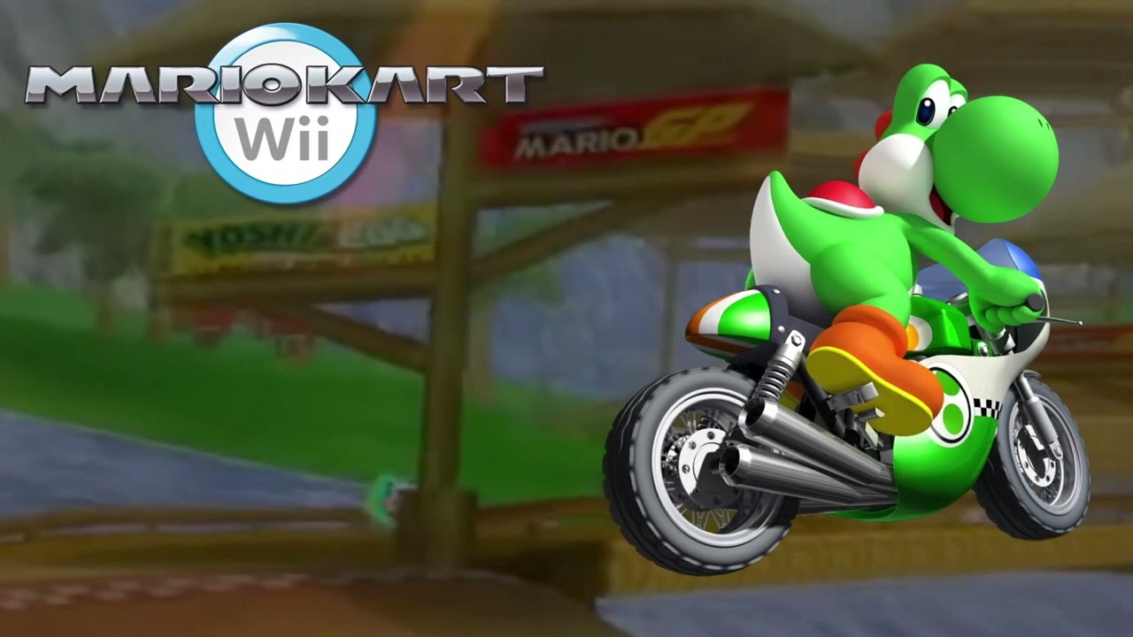 DS Yoshi Falls - Mario Kart Wii (Slowed Down)