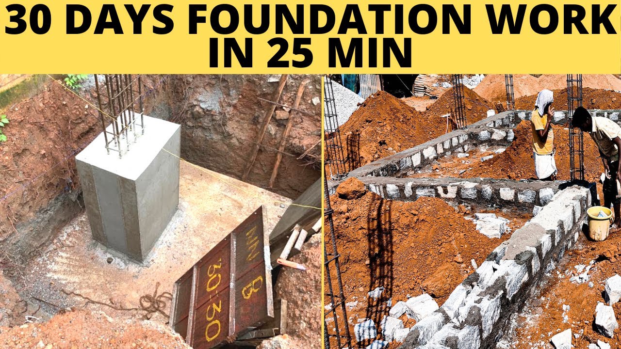 30 Days Complete Foundation Details in 25 Min |Foundation details for 2 Floor House- Creative Homes