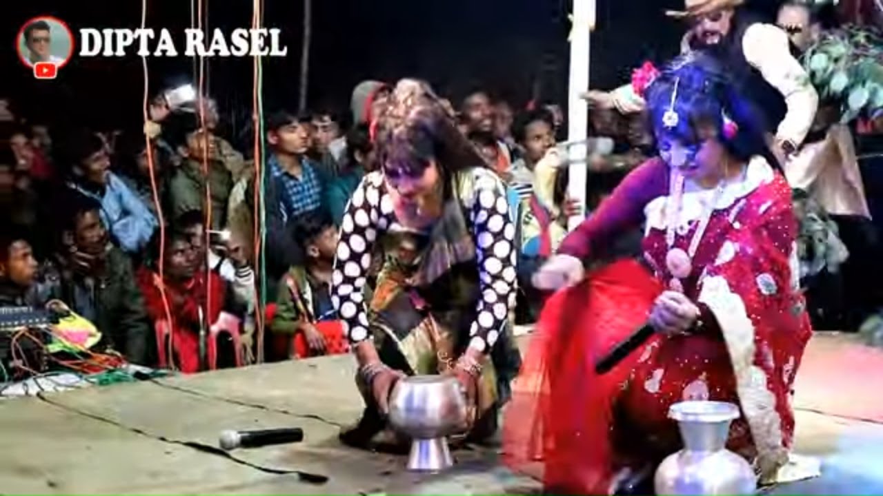 একই মঞ্চে যাত্রা নায়িকা সাথী ও উর্মি, নাচে গানে ফাটাফাটি সখিদ্বয় গুনাই বিবি থেকে নেয়া | Gunai Bibi