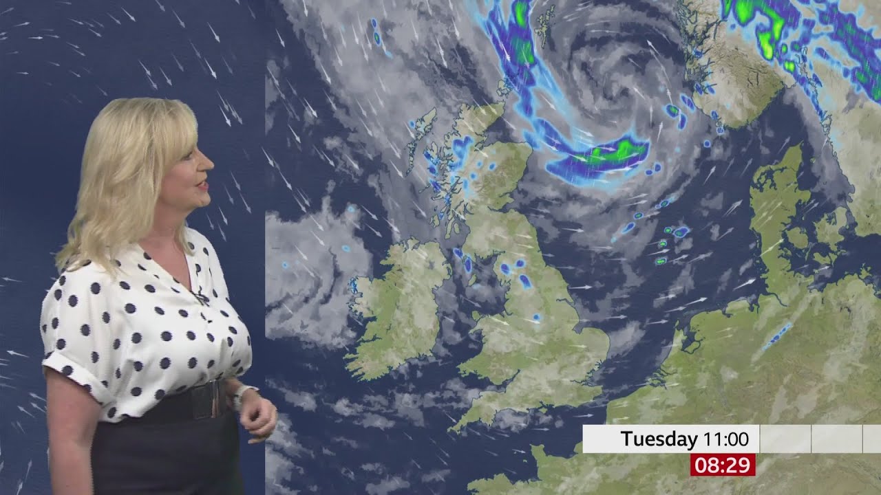 Carol Kirkwood - BBC Breakfast Weather 28/07/2020 - HD