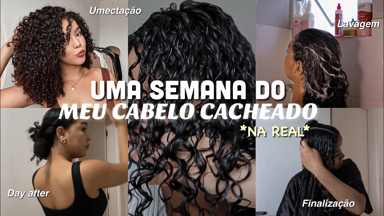 Uma semana do meu cabelo cacheado curto na real_ mostrei todos os cuidados que tenho + dicas ✨