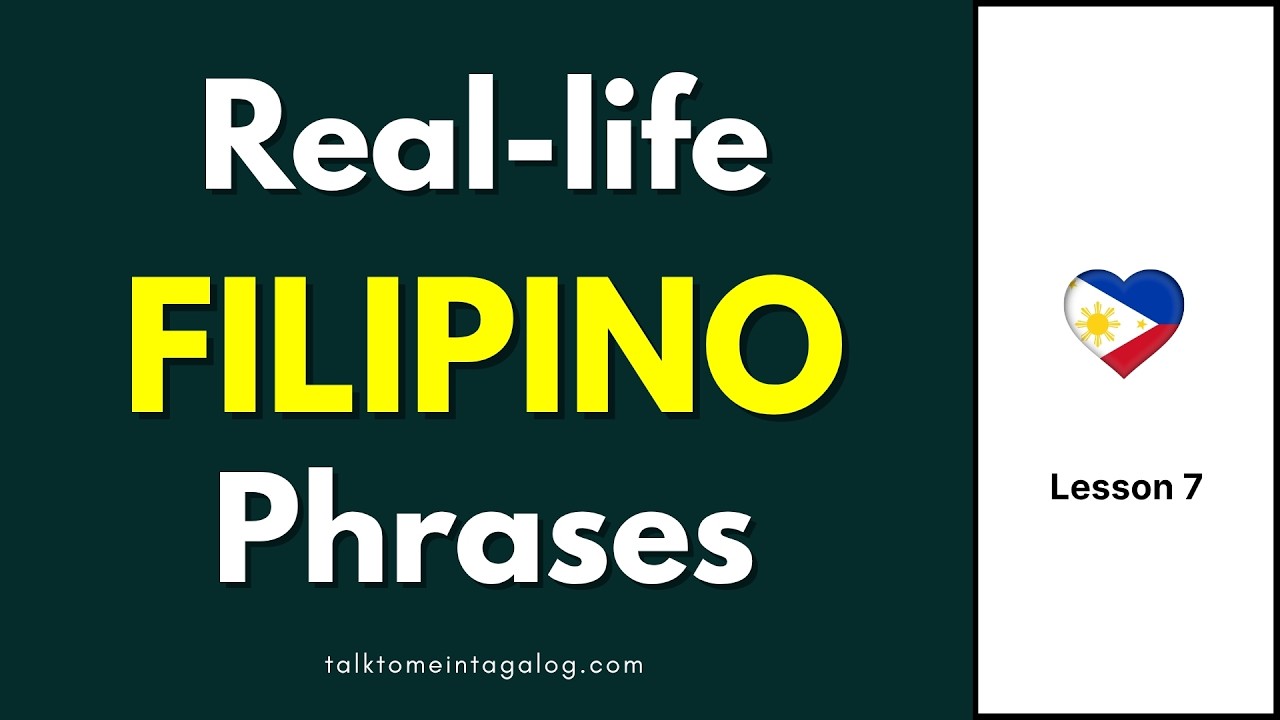 Tagalog-English Speaking Practice (Lesson 7) | Filipino Language Lesson | TALK TO ME IN TAGALOG