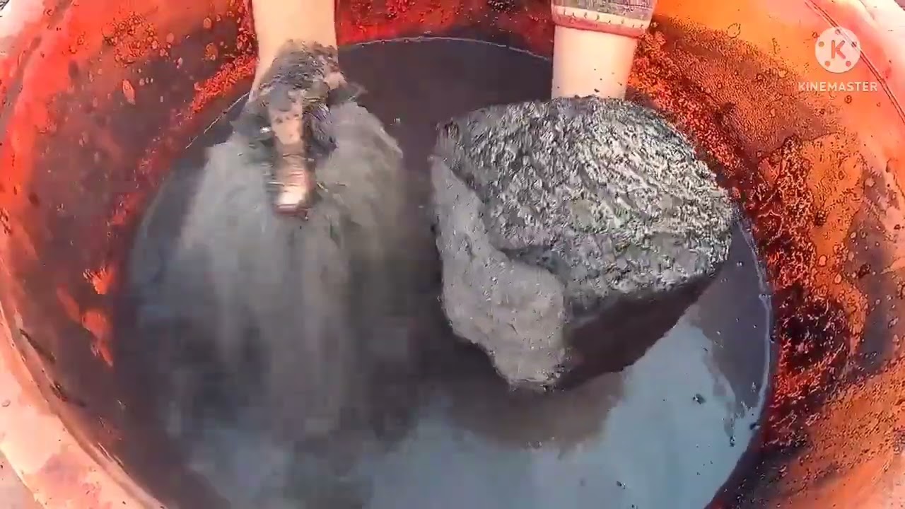 ASMR|| Pure charcoal different shapes water crumbling 