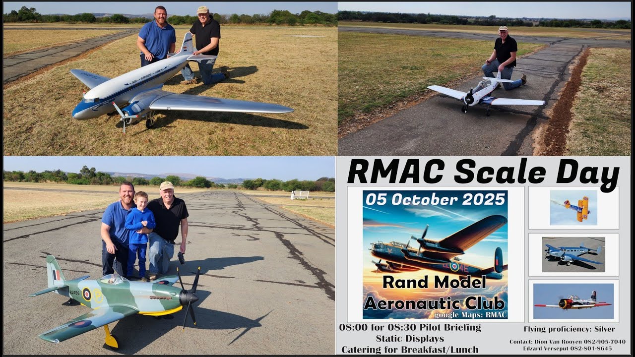 RMAC Scale Day, Snippets Part 1. Byron and Chris having fun flying (4K)