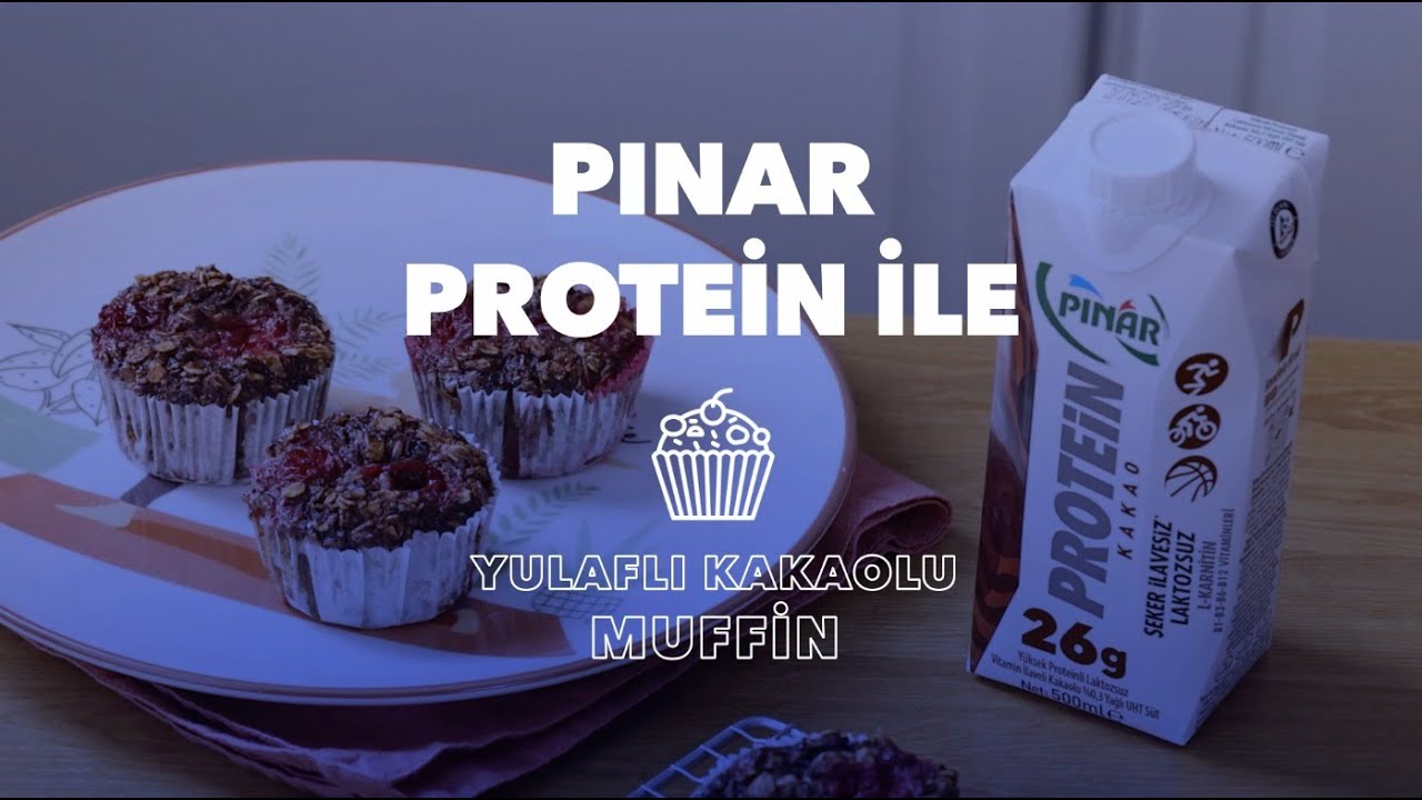 Pınar Protein ile Yulaflı Kakaolu Muffin
