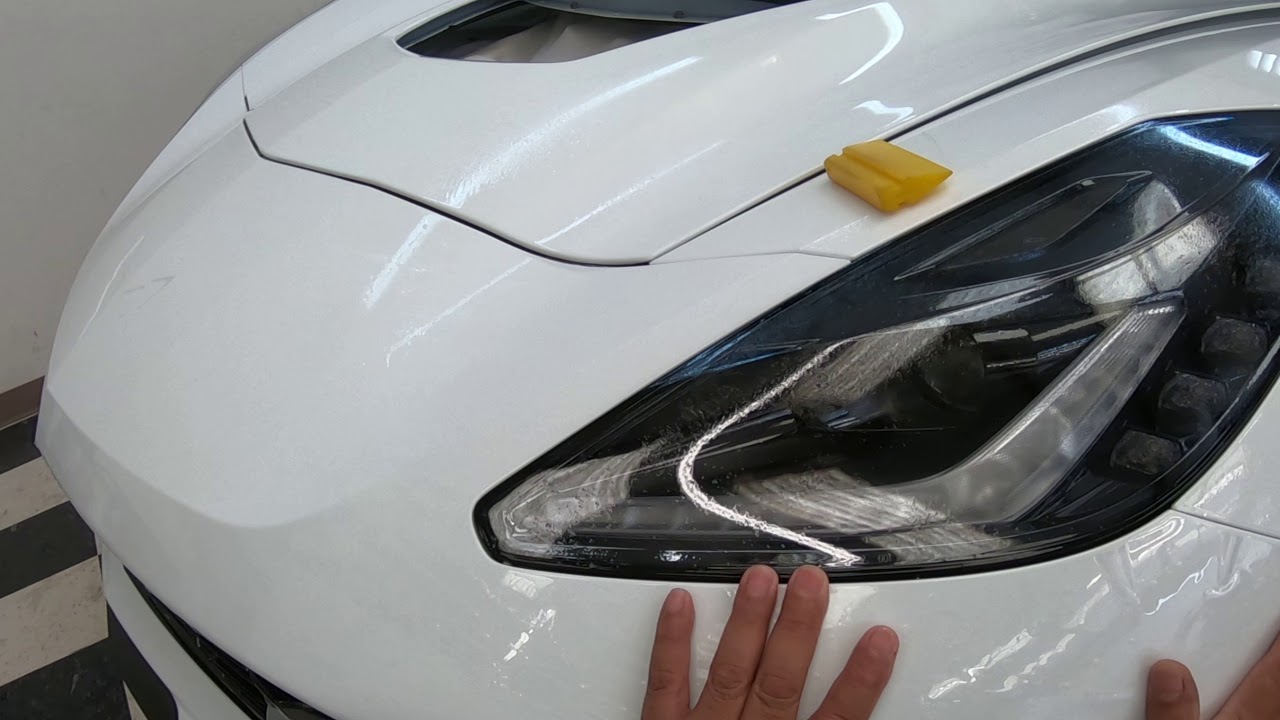 2019 Corvette Z06 Bumper Installation PPF Part 1