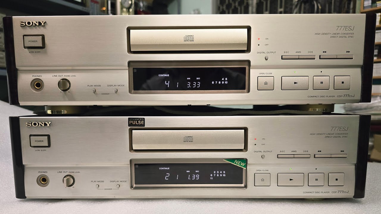 CD Sony 777ESJ (0715; 0959), đầu đẹp, đọc nhanh. CD Sony 555ESJ; 555ES. MD Sony 555ES, MD Denon S10.