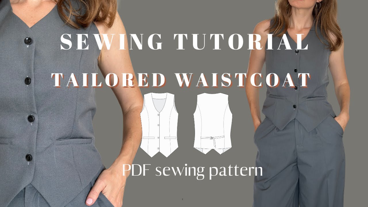 Мастер-класс по пошиву жилета на заказ | Выкройка жилета Echo в формате PDF | Жилет своими руками