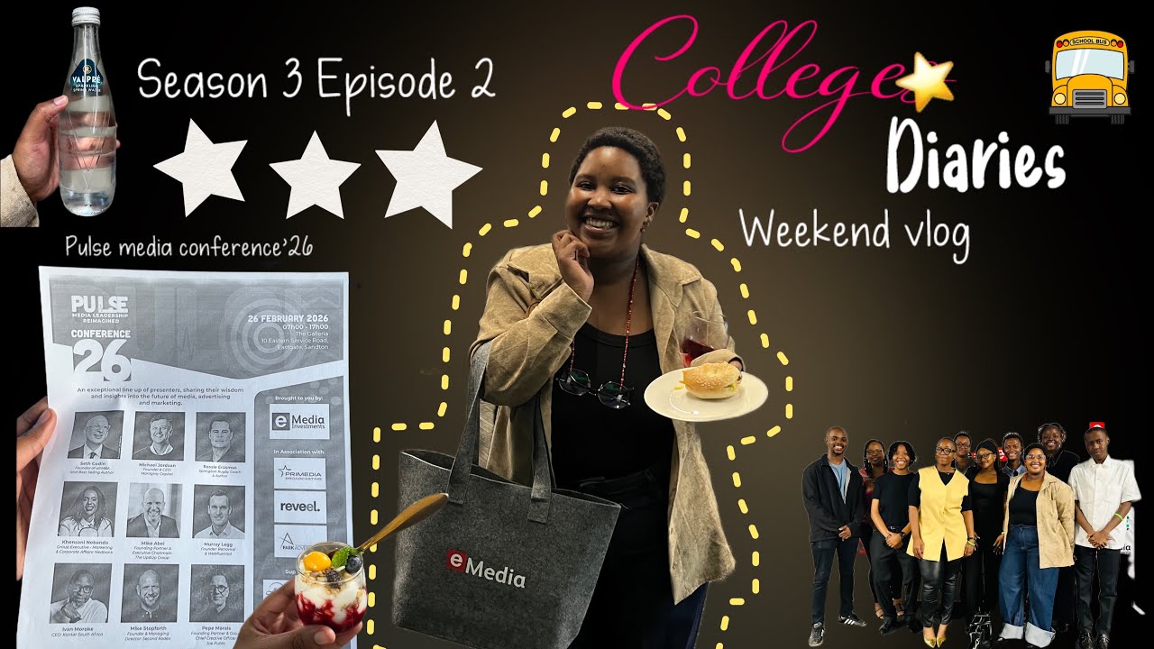 College Diaries 🫧📚| S3 Ep2 | Pulse media conference ⭐️| Weekend Vlog🏡