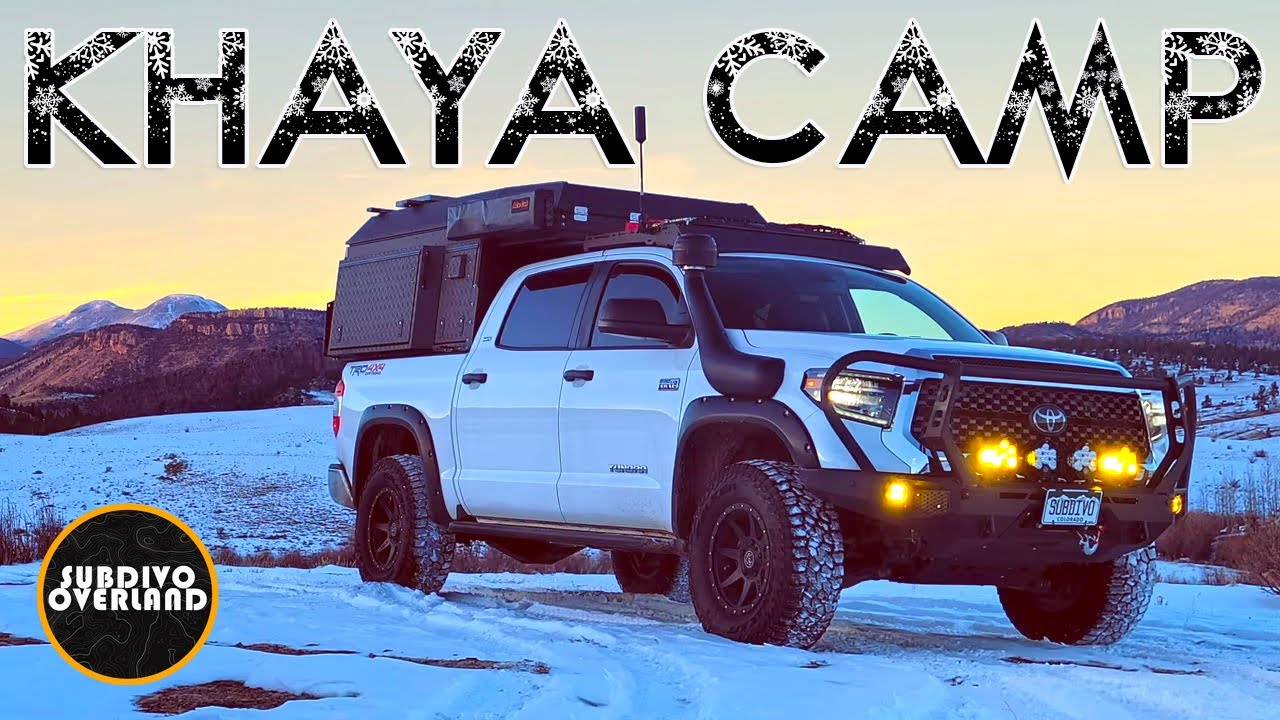 FIRST TIME (WINTER) CAMPING IN MY NEW ALU-CAB KHAYA CAMPER IN 2°F