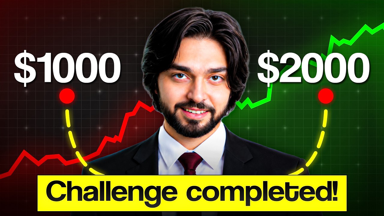 $1000 to $2000 Challenge Complete ✅ | Live Trading Proof (Exness)