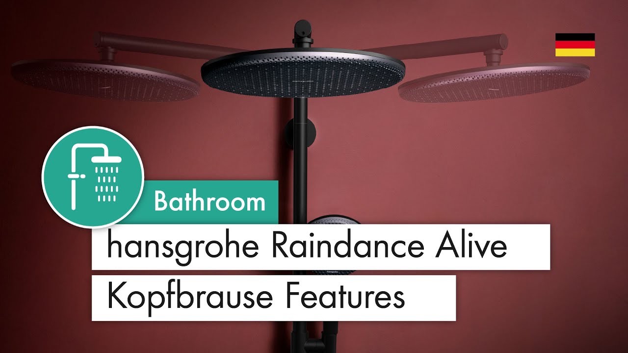 hansgrohe Raindance Alive Kopfbrause Features (DE)