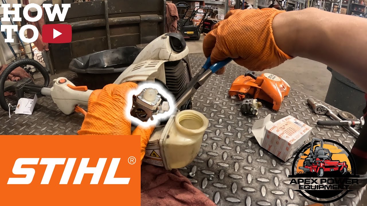 #stihl KM56 Carburetor replacement #diy #small #engine #repair #fyp #foryou #fypシ゚viral