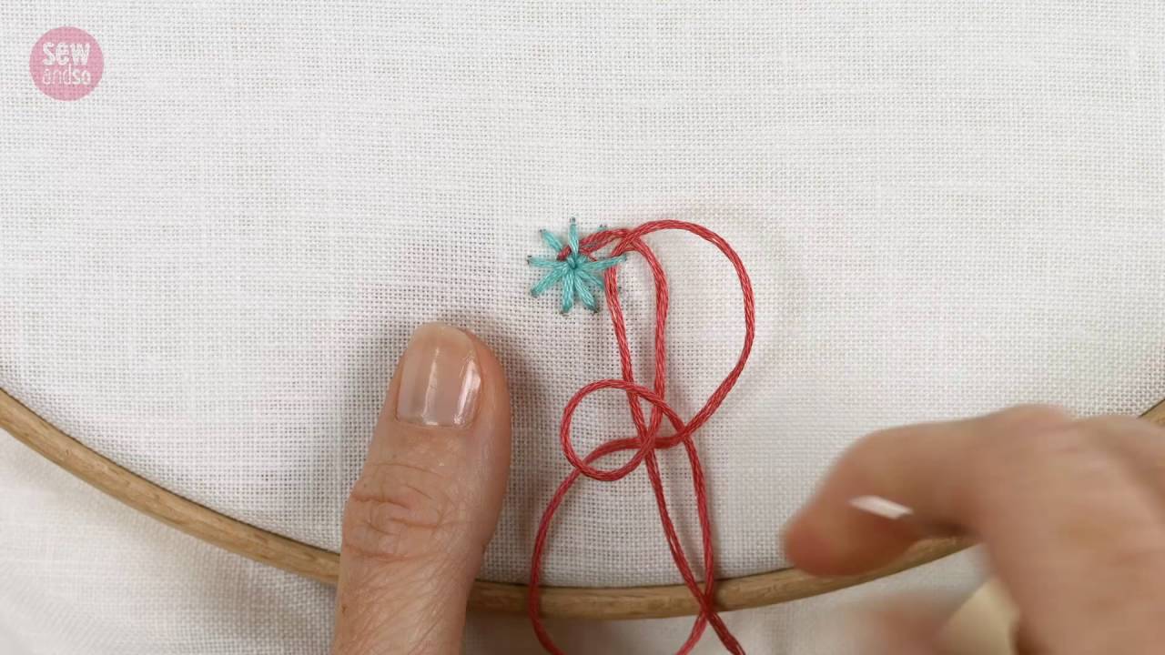 SewandSo Stitch Library: Woven Wheel