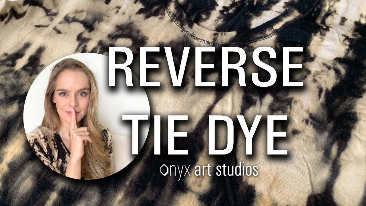 The Best Way to Reverse Tie Dye (Bleach Tie Dye)