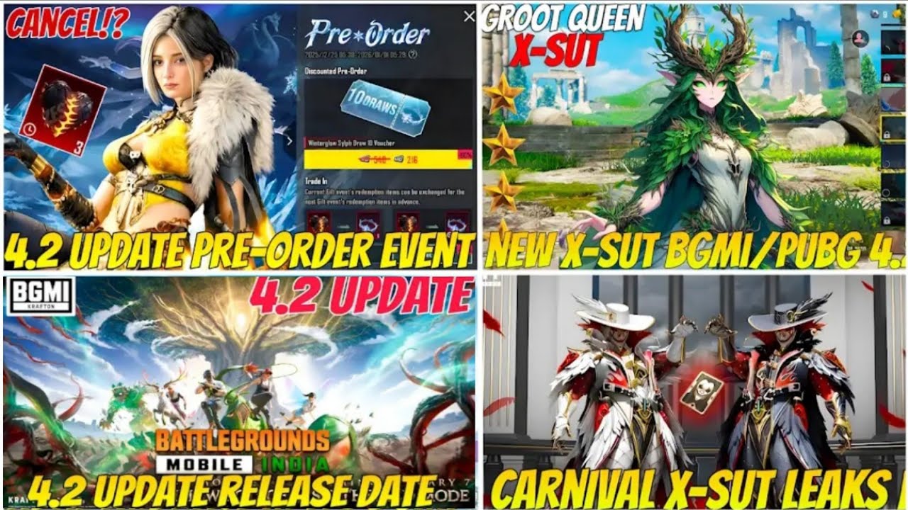 Next X-Suit Carnival Bgmi | 4.2 Update Feature Bgmi