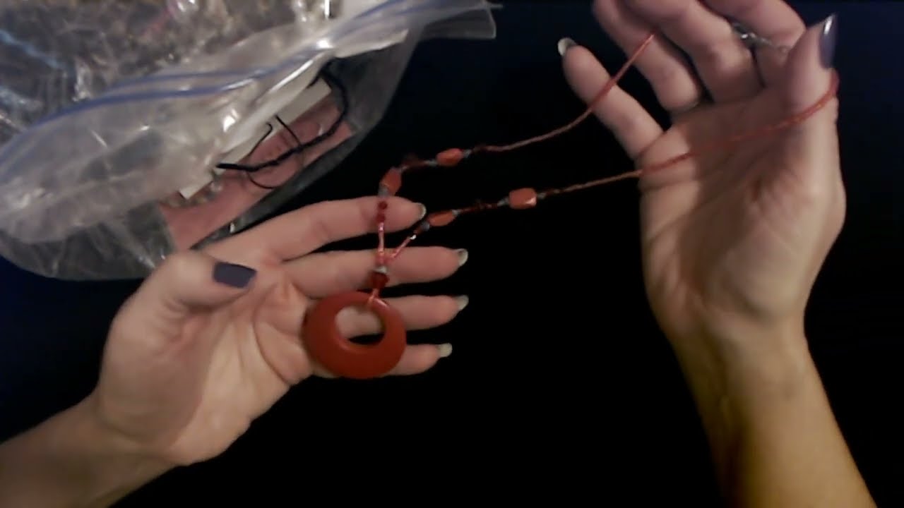 ASMR | Goodwill Jewelry Bag Show & Tell 4-21-2021 (Whisper)