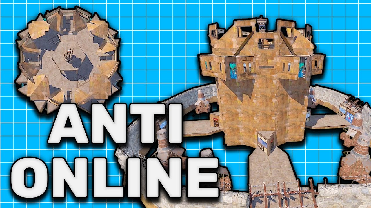 BASE ANTI RAIDEOS ONLINE PARA PODER SOBREVIVIR UN WIPE EN UN SERVIDOR X5 X10 X20 en RUST