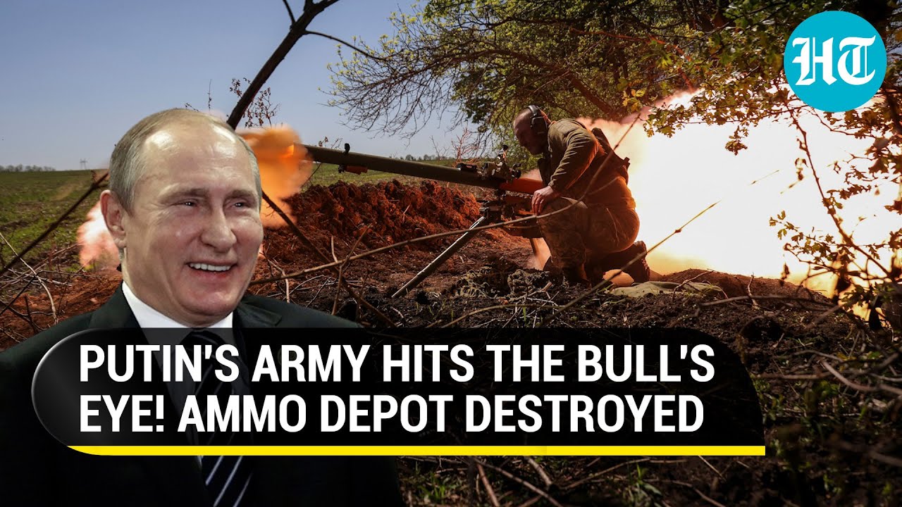 Putin's Army annihilates Ukrainian ammunition depot in Donetsk; 20 soldiers eliminated | Watch