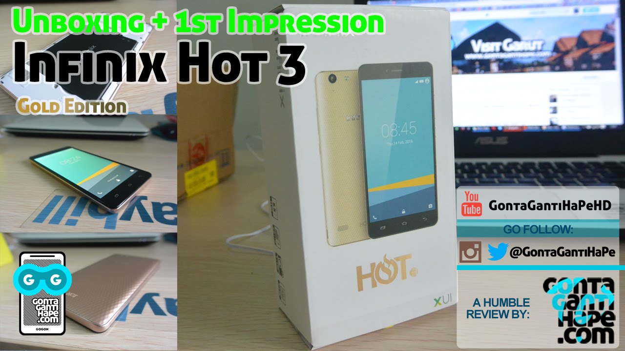 Infinix Hot 3 - Unboxing & Quick Review - Indonesia [GontaGantiHape.com]