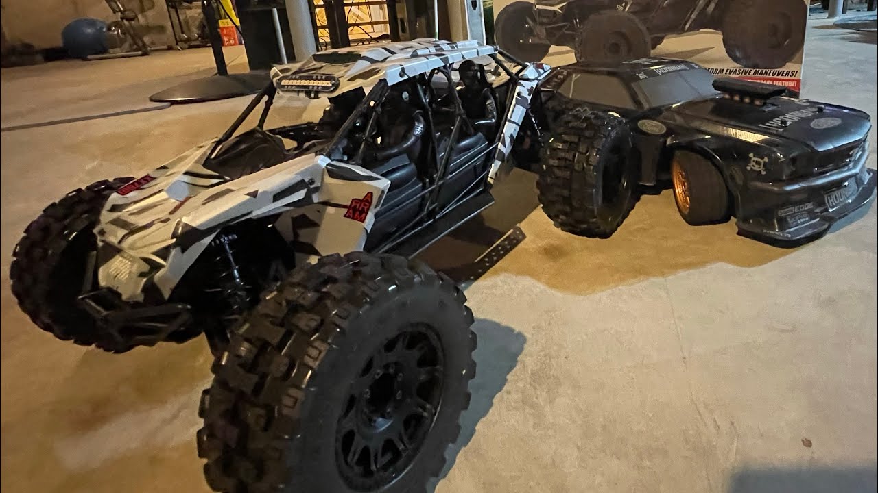 ARRMA Fireteam 6S (Stock to tire swap to police lights and sound) + cameo.