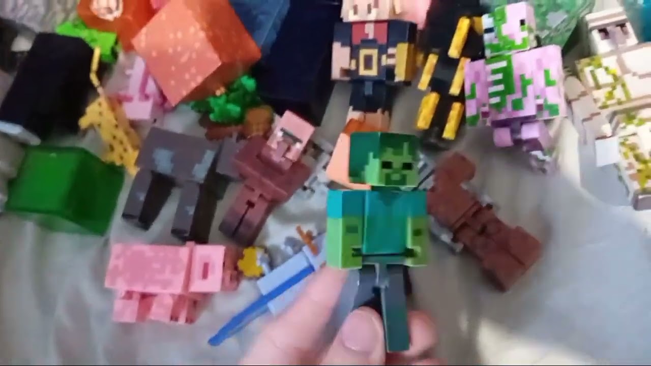 Minecraft toy collection including Minecraft Dungeon and Legends: 130 subscriber special!
