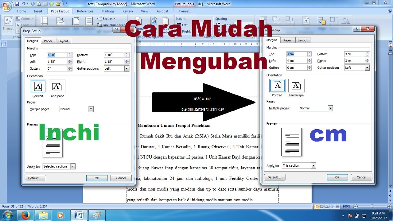 Cara Mudah Mengubah Inci menjadi cm di Microsoft Word | Tips dan Trik Word