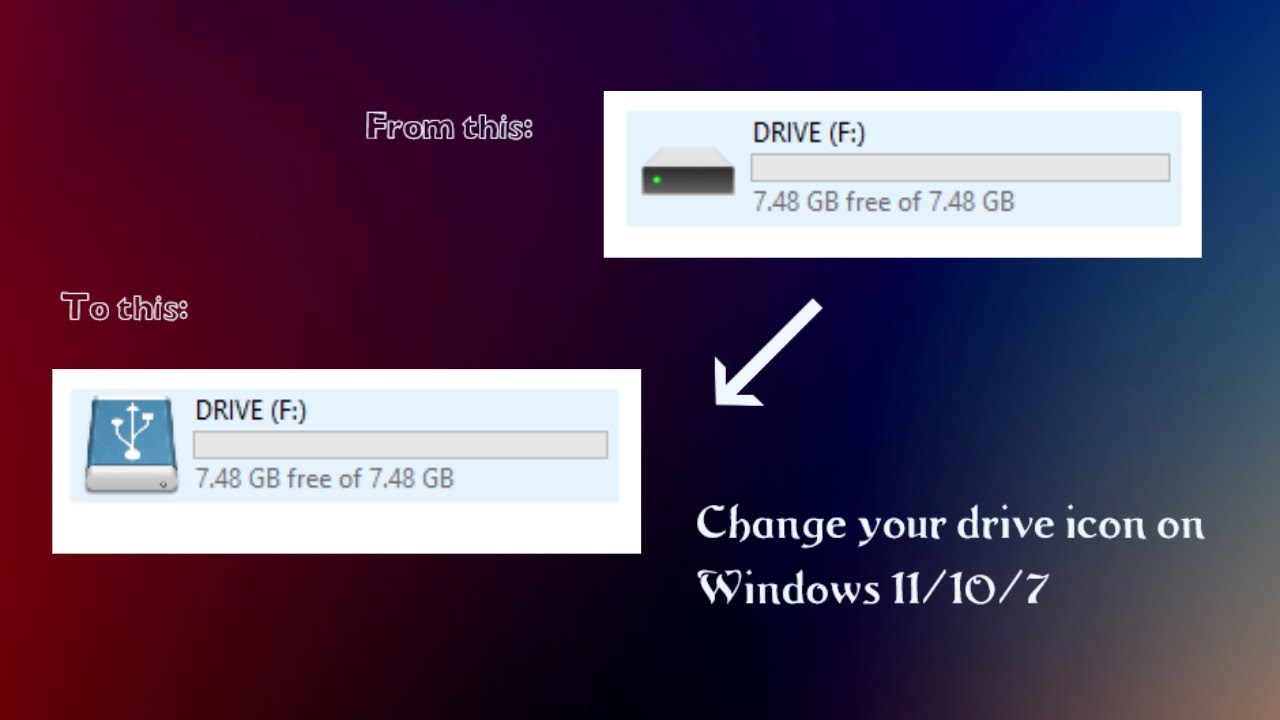 How to change USB Drive icon || Windows 11/10/7